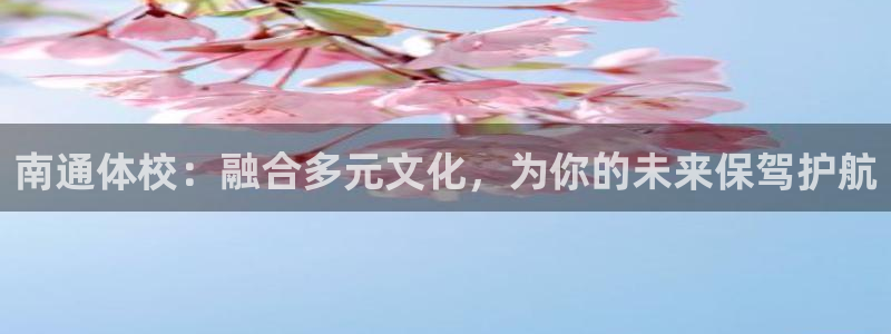 谈球吧体育：南通体校：融合多元文化，为你的未来保驾护航
